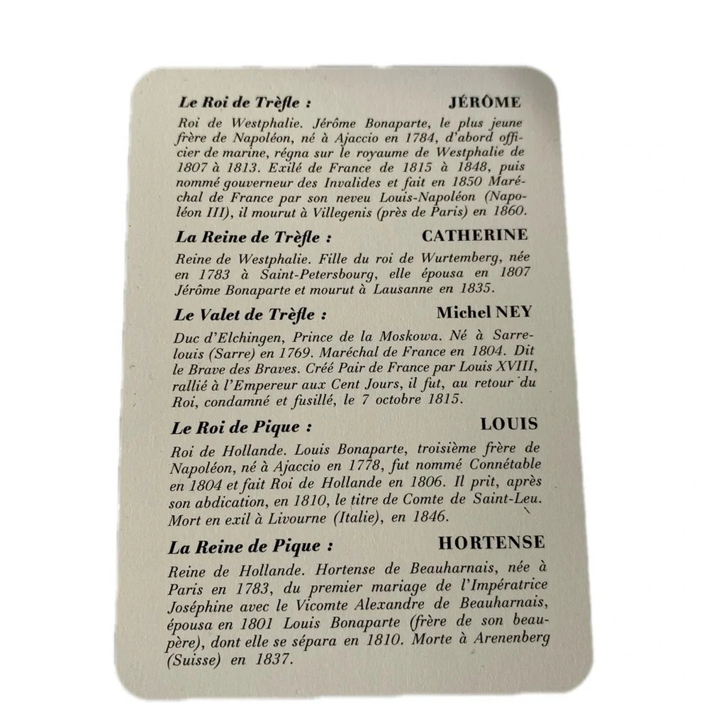 DUAL DECK GRIMAUD NAPOLÉON CARDS - Picture 5 of 6